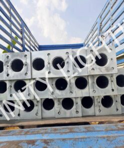 งานเสาโพสท็อป สูง 6 เมตร ไม่มีกิ่งปลาย 2" พร้อมหูยึด ชุบกัลวาไนซ์ (เสาสั่งผลิตตามแบบ)