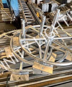 งานเสาโพสท็อป สูง 6 เมตร กิ่งเดี่ยวสั้น ชุบกัลวาไนซ์ และ งานเสาโพสท็อป สูง 8 เมตร