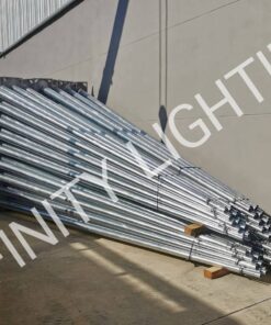 งานเสาไฟถนน สูง 6 เมตร กิ่งเดี่ยว ชุบกัลวาไนซ์