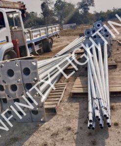 จัดส่งเสาไฟถนน สูง 6 เมตร กิ่งเดี่ยว ชุบกัลวาไนซ์